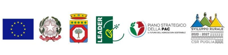 Unione europea, Repubblica Italiana, Regione Puglia, LEADER, Piano Strategico della PAC, Sviluppo rurale 2023-2027 CSR Puglia